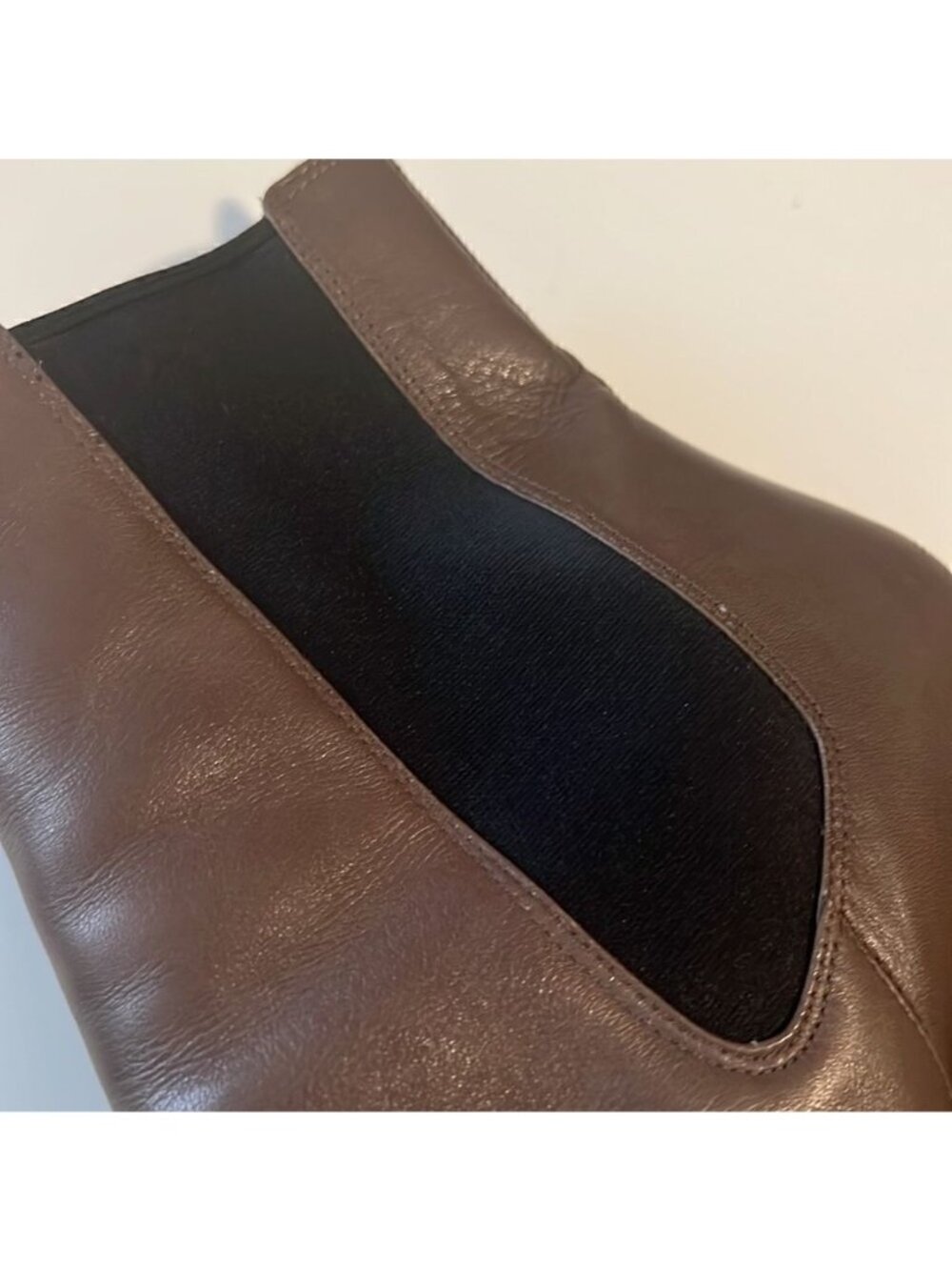 Coach Odell Brown Leather Pull On Heel Boots Size 11 - Picture 11 of 12